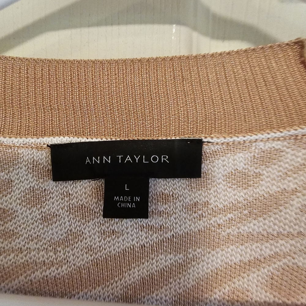 NWOT Ann Taylor Mixed Animal Print Boyfriend Cardigan Sweater - Picture 3 of 9